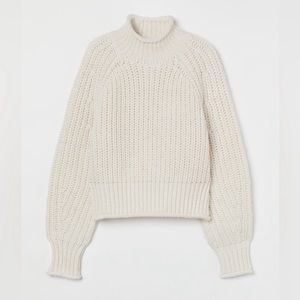 H&M cream turtleneck sweater